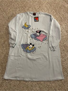 Vintage Disney Mickey Unlimited Mickey & Minnie Women’s Pajamas Nightgown NWT